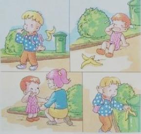 一年級下冊看圖寫話訓練-香蕉皮 一年級下冊看圖寫話訓練-香蕉皮